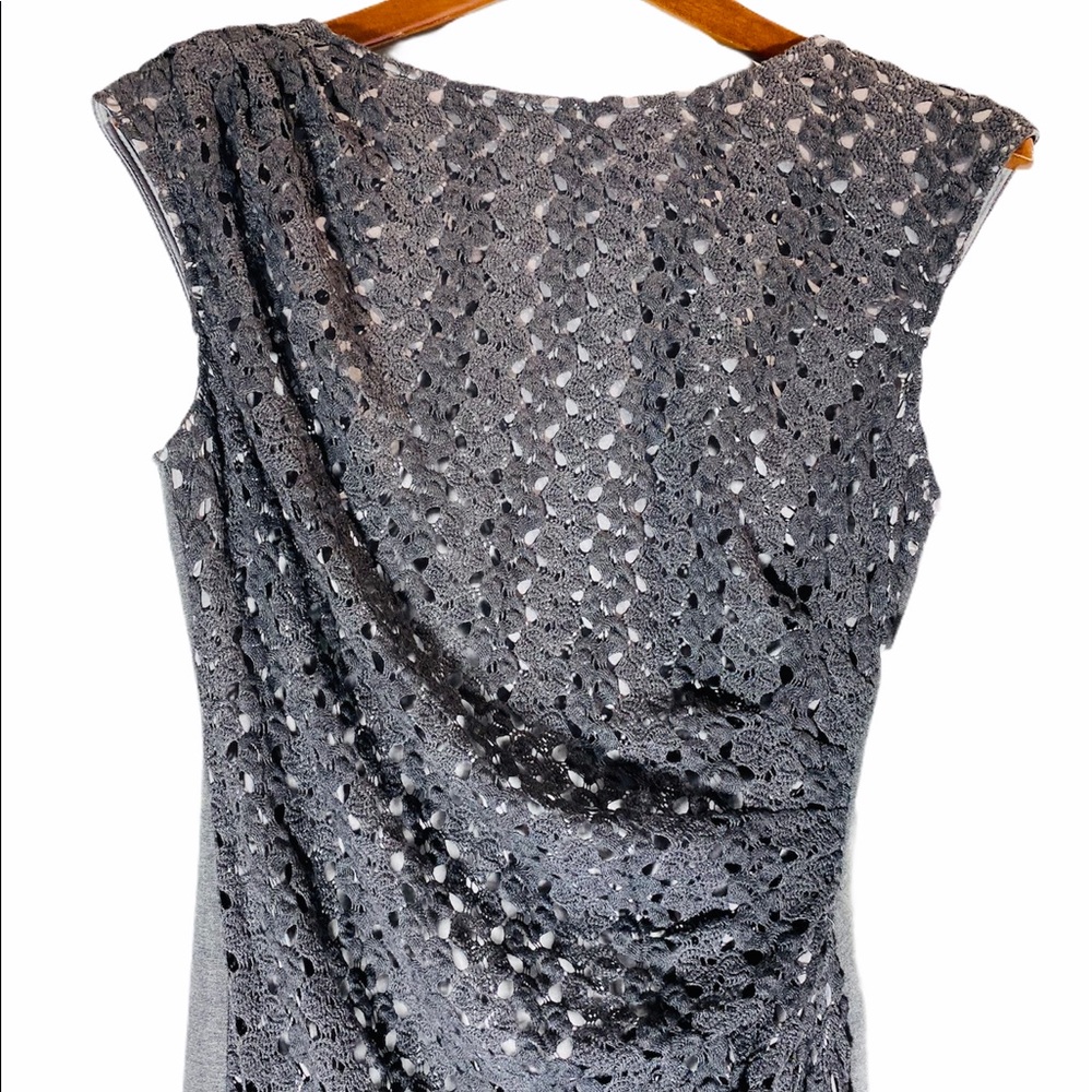NWT**SUZI CHIN Gray Dress**US 6**$155 - Picture 3 of 8